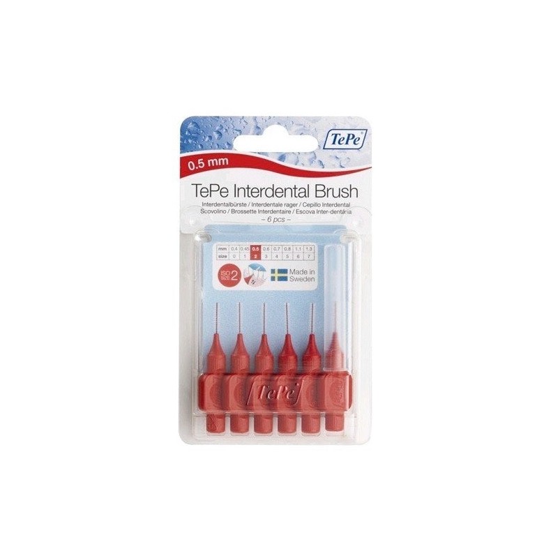 Tepe interdental 0,5 mm rojo 6 uds Tepe - 1