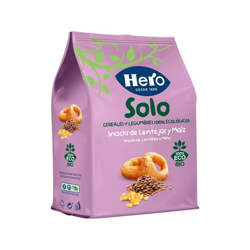 Hero baby solo eco snack lentejas 50g Hero - 1