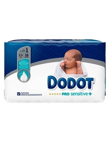 Dodot pañal pro sensitive t/1 2-5kg 38uds Dodot - 1