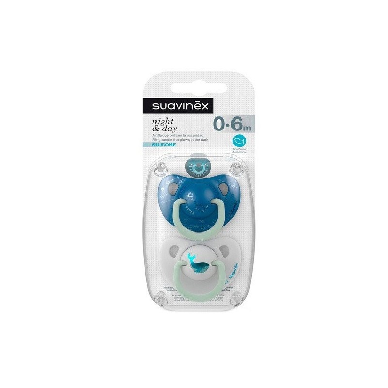 Suavinex chupete ana sili noche de 0 a 6 meses 2 und Suavinex - 1