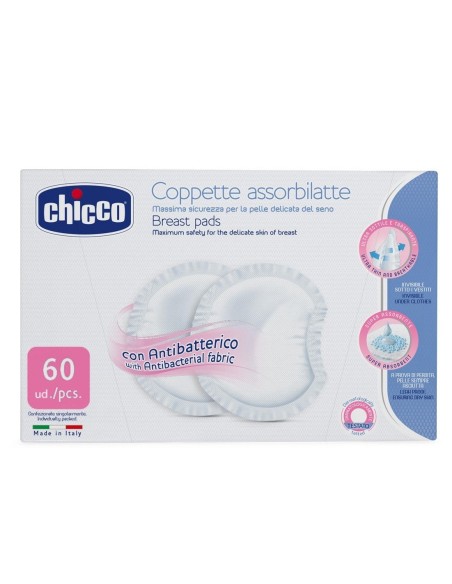 Chicco discos absorb. antibacterias 60u Chicco - 1