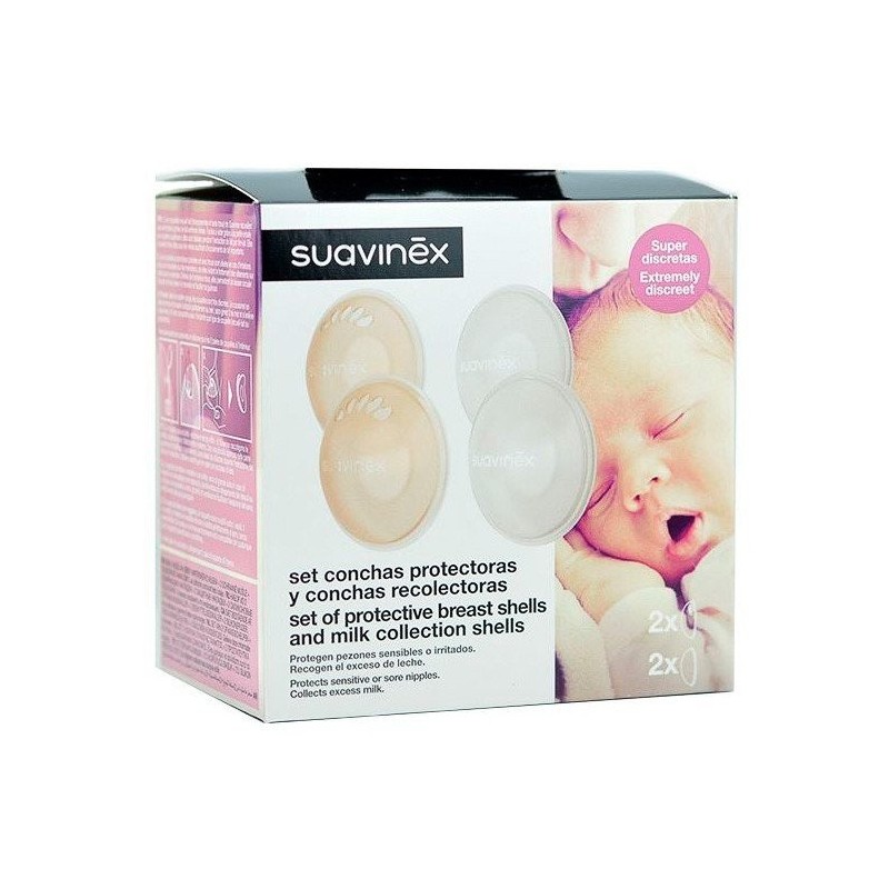 Suavinex set conchas protectoras + recolectoras Suavinex - 1