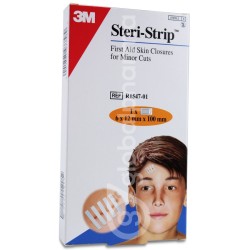 3m steri-strip sutura 100 x 12 mm 6 tiras