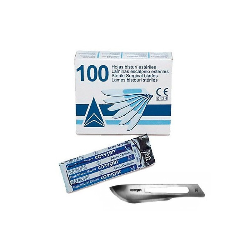 Hojas bisturi corysan esteril n.21 100 u Corysan - 1