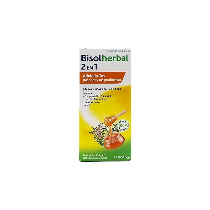 Bisolherbal 2 en 1 jarabe 180g Bisolherbal - 1