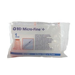 Jeringa insulina b.d. 1 ml. u-100 10 und Bd - 1