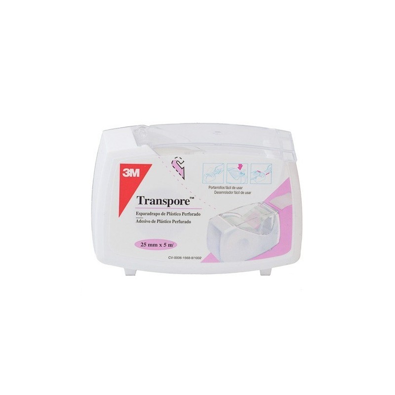 Transpore esparadrapo blanco 5x2,5 port 3M - 1