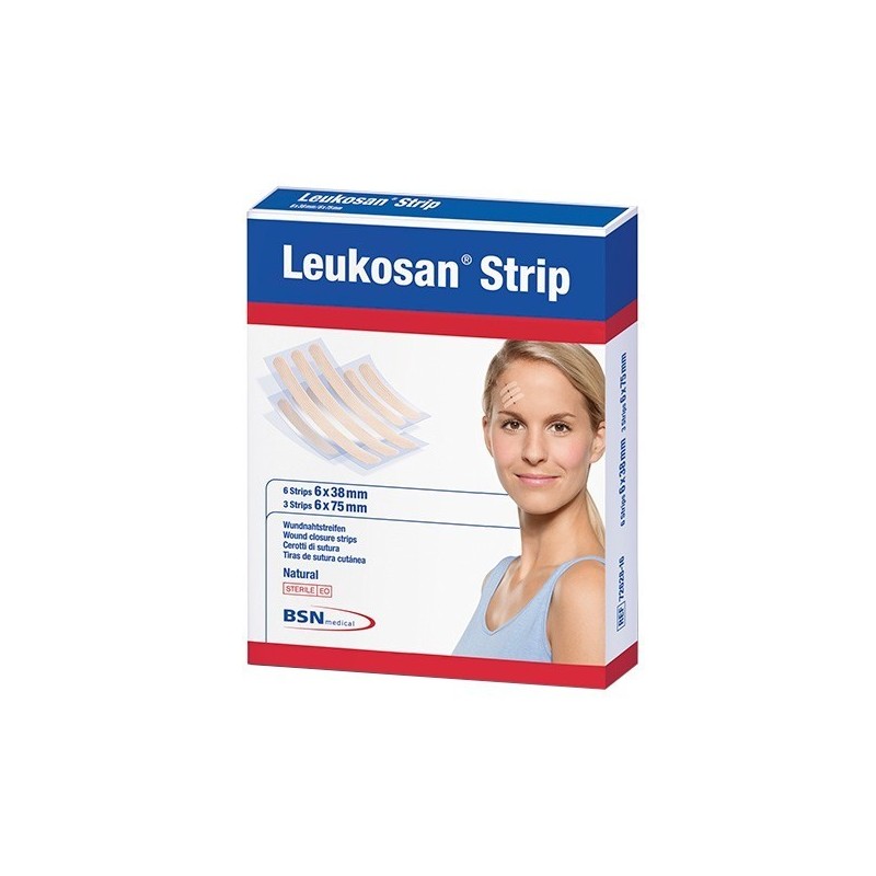 Leukosan strip nat 6 x 38 mm 6 x 75mm 2 uds Leukosan - 1