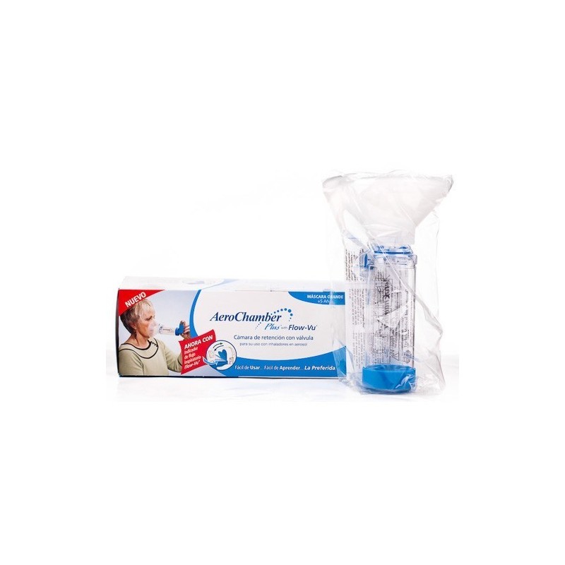 Aerochamber plus flow-vu mascara grande Aerochamber - 1