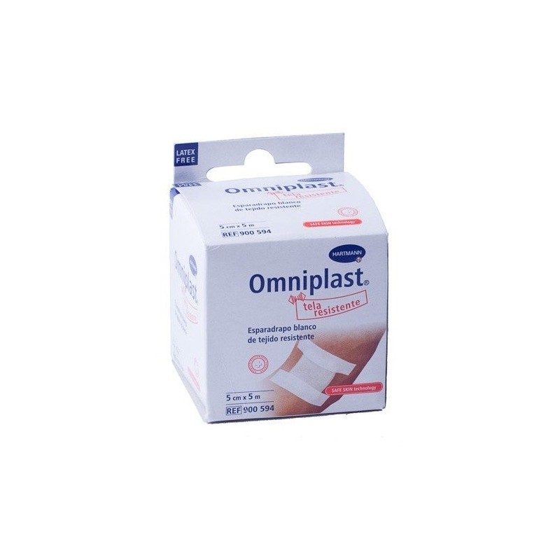 Esparadrapo omniplast tela blanco 5x5 cm Omniplast - 1