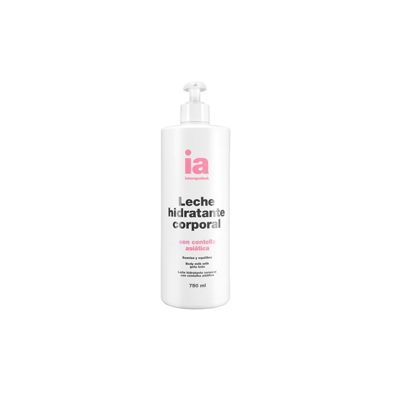 Interapothek leche hidratante corporal centella asiática 750ml con dosificador Interapothek - 1