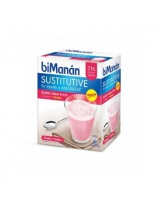 Bimanan batido de fresa 55 gr x 6 sobres Bimanan - 1