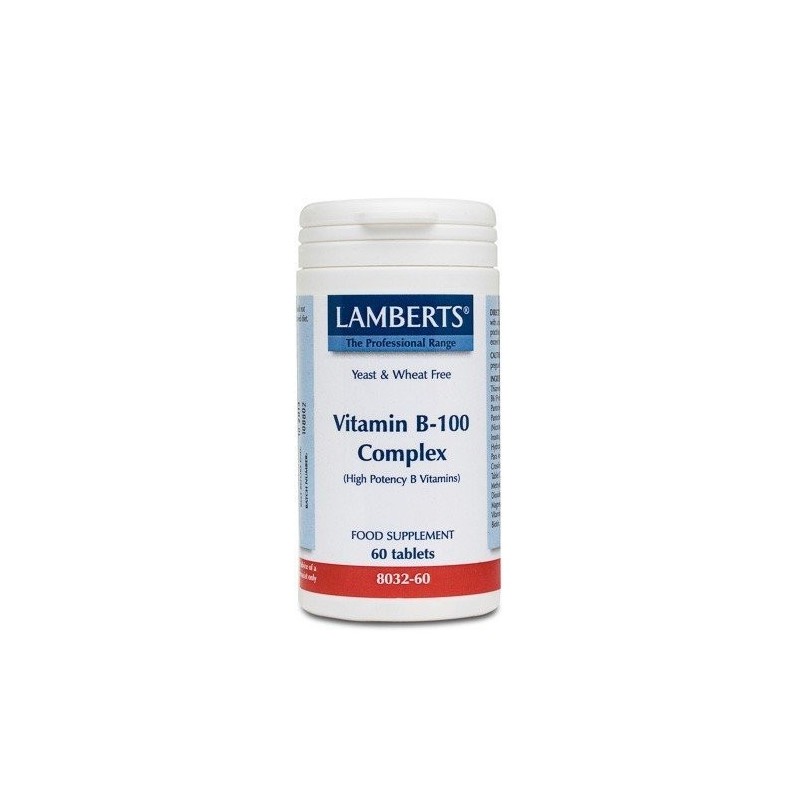 Vitamin b100 complex 60tab 8032 lamberts Lamberts - 1
