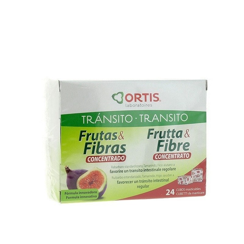 Ortis frutas fibras forte 24 cubos masticables Ortis - 1