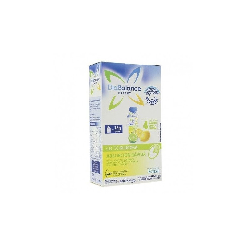 Diabalance expert glucosa absorción rápida sabor limón 4 sobres Diabalance - 1
