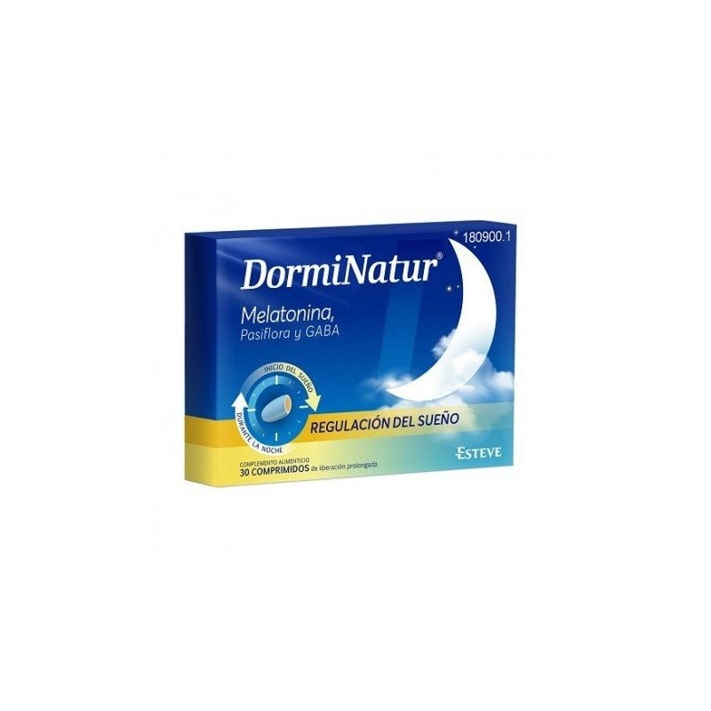 Dorminatur melatonina, pasiflora y gaba 30 compr Dorminatur - 1