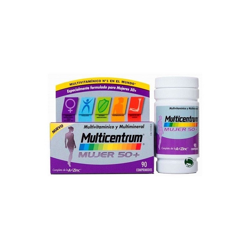 Multicentrum mujer 50+ 90 comprimidos Multicentrum - 1